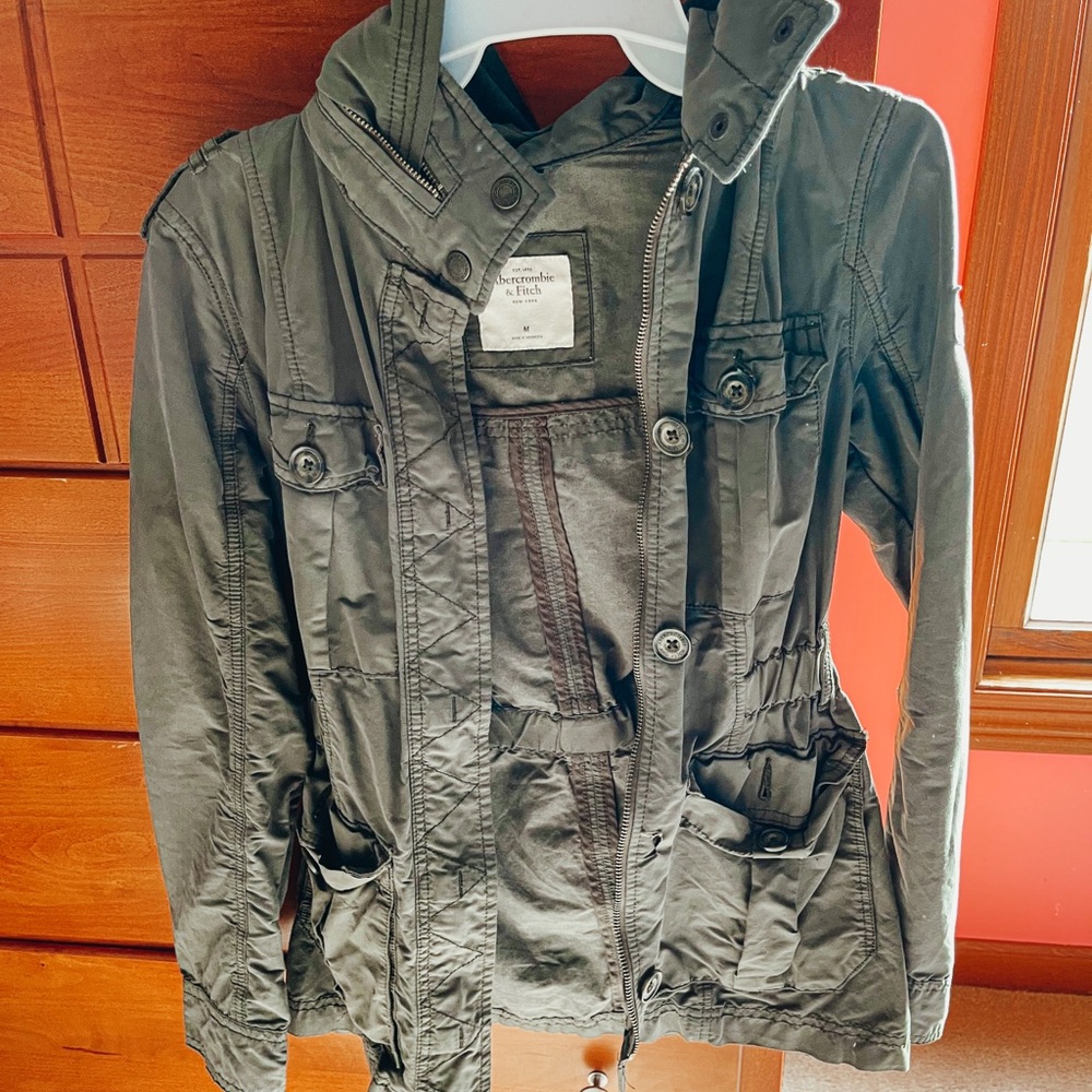 Abercrombie & Fitch Green Army Jacket